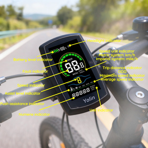 <span class=keywords><strong>Écran</strong></span> e-bike YOLIN-80C, 24V/36V/48V/60V, compteur de <span class=keywords><strong>vélo</strong></span> étanche avec vitesse, pour vélos et vélos <span class=keywords><strong>électrique</strong></span>s. - Product Image 2