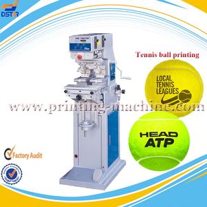 Machine d'impression <span class=keywords><strong>tampon</strong></span> pneumatique à deux couleurs à prix d'usine avec système d'<span class=keywords><strong>encre</strong></span> ouvert pour l'impression de logo personnalisé sur les balles de tennis OEM - Product Image 2