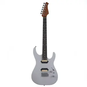 新しいAurigaエレキギターローストメープルネックサテンフィニッシュ24フレットエレクトリックギター
