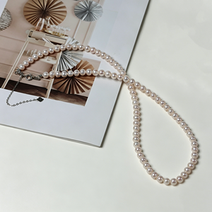 <span class=keywords><strong>Collana</strong></span> di <span class=keywords><strong>Perle</strong></span> d'Acqua Dolce Naturali di Alta Qualità, Forma Quasi Rotonda, con Chiusura Regolabile S925, Gioielli in <span class=keywords><strong>Perle</strong></span> Naturali per Donne, Vendita all'Ingrosso - Product Image 3