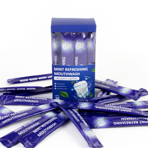 Collutorio Viola Senza Alcool per Alito Fresco, 20 Pezzi, Etichetta Privata con Logo Personalizzato - Product Image 1