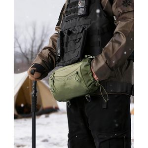 CVLIFE Hand Warmer Pouch Green Polyester Waist Mount For Skiing Fishing Camping Football Hiking - Product Image 6