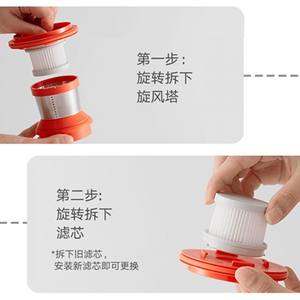 Cartucho de filtro para removedor de ácaros con cable Mijia 2, filtro HEPA lavable MJCMY02DY, color rojo - Product Image 1