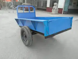 CE terbukti berjalan traktor anakan daya Tahan Lama mini pertanian trailer trailer kecil
