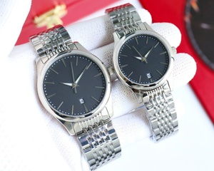 Reloj Mecánico Automático para Pareja, Correa de Acero Inoxidable, Esfera Azul, Visualización de Fecha, Estilo Casual de Negocios, Juego de Relojes de Pulsera para Hombre Omegaes - Product Image 6