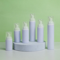 Bouteille pompe en mousse PET personnalisée OEM d'usine, couleur et capacité au choix, 200ml/300ml/500ml, avec tête applicatrice pour sérum et mousse de soin de la peau