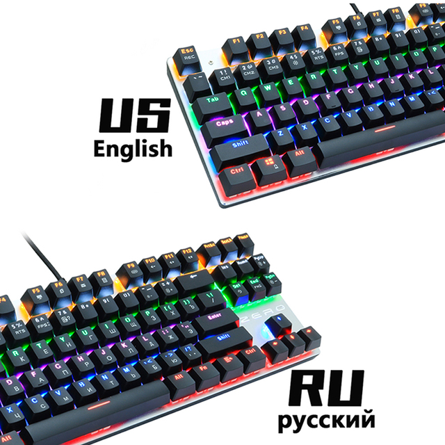 Smart Electronics Gaming Mechanical Keyboard Wired 104/87 Keys Metal