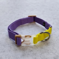 Boucle de collier confortable pour chien avec logo personnalisé colliers en nylon pour chiens de compagnie chats entraînement en plein air