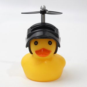 Auto-Innendekoration Fahrradhupe und -Licht mit Helm Laute Autohupe für Fahrräder Kinder-Fahrradklingel Gelbe Ente Fahrradzubehör - Product Image 1
