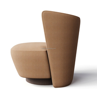 Table basse ronde design FERLY, fauteuil lounge et ensemble de canapés modulaires 5 pièces
