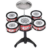 Children's Jazz Drum Set Toys Beginner Children's Percussion Instruments Early Education Drumming Drum Toys