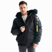 Veste bomber pour homme, personnalisable, en gros, patchwork brodé, hiver, réversible, imperméable, haute qualité