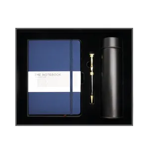 Cuaderno de lácteos con bolígrafo para reuniones de negocios impresas personalizadas, diario personalizado, hermosa escritura, A6, A4, juego de regalo promocional