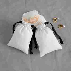Bolsa de Tela Ecológica Personalizada al por Mayor de 9*12cm, de Algodón Orgánico, Lino, Yute, con Cordón, Reutilizable, Portátil, para Manualidades y Regalos - Product Image 3