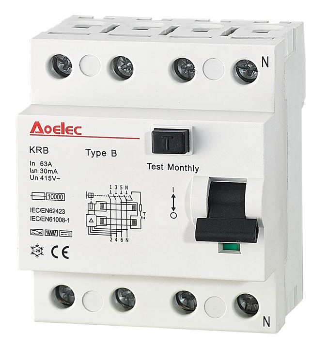 Aoelec RCCB for EV Chargers - Reliable Residual Current Protection