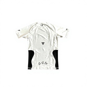 Rashguard MMA imprimé par sublimation de haute qualité pour hommes, rashguard de compression à manches courtes pour hommes BJJ avec panneau latéral - Product Image 2