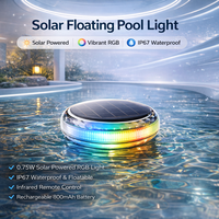 Lampes solaires flottantes pour piscine, étanches IP67, LED RGB avec télécommande pour la décoration extérieure de piscine et de jardin