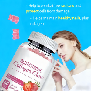 Fornitura di fabbrica OEM collagene glutatione caldo Gummies sbiancamento della pelle glutatione glutatione Gummie di collagene - Product Image 5