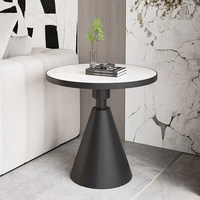 Table basse en dalle de roche avec structure en fer, style luxe léger, écologique, durable, personnalisable, design moderne nordique, pour salon