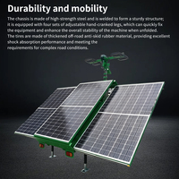 Phare mobile de type remorque, alimenté à l'énergie solaire, pour éclairage d'urgence