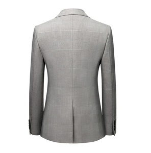Venta al por mayor de tres piezas Trajes de los hombres de moda Delgado Oficina de negocios Hombres Traje DE <span class=keywords><strong>BODA</strong></span> Conjuntos Blazer + Pantalones + <span class=keywords><strong>Chaleco</strong></span> de los hombres Top - Product Image 3