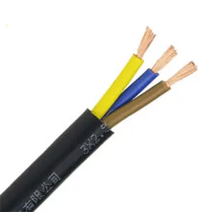 RVV 3 Core 1.0mm2 1.5mm 2.5mm 4mm 6mm PVC insulated flexible electrical power cables and wires