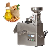 Presse à huile automatique en acier inoxydable, machine à huile froide pour l'extraction d'huile de ricin, de noix de coco, de lin, d'arachide, de tournesol, d'olive