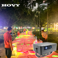 Système de projection interactive pour sols, jeux interactifs 3D pour stations de villégiature en plein air, événements interactifs sur le sol