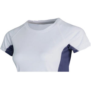 T-shirt à manches courtes col rond pour femme, style streetwear, respirant, écologique, en molleton uni 280g gris - Product Image 4