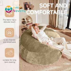 โซฟาปรับนอนได้ 90 Sitzsack แบบสองที่นั่งสำหรับผู้ใหญ่ โซฟาอ่านหนังสือแสนสบาย ดีไซน์ทันสมัยสำหรับห้องนอน ห้องออกกำลังกาย และสถานที่อื่นๆ - Product Image 1