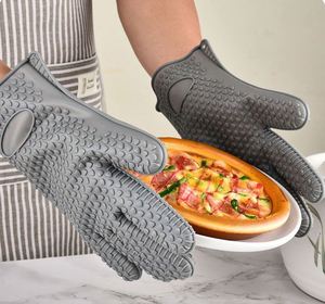 Guantes para Barbacoa Antideslizantes Resistentes al Calor, Guantes de Silicona para Cocinar y Asar - Product Image 4