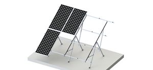 Système de montage au sol pour panneaux solaires réglable avec <span class=keywords><strong>poteau</strong></span> en acier, structure de pieux pour modules photovoltaïques, système de montage pour panneaux solaires - Product Image 3