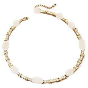 <b>Copper</b> Necklace With Zircon And Diamond Inlay Gold Silver Two Tone Letter X Design Clavicle <b>Chain</b> Unisex Fall 2024 - Product Image 5