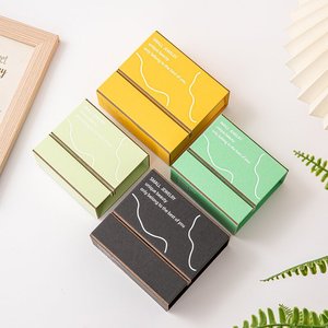 Boîte en papier à deux pièces avec design pliable irrégulier, film PE, emballage suspendu, boîte en papier personnalisable, emballage en boîte en papier - Product Image 3