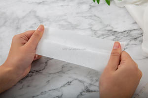 Logo personalizzato <span class=keywords><strong>strisce</strong></span> di cera monouso per la depilazione del corpo non tessuto di carta oleata depilatoria - Product Image 3