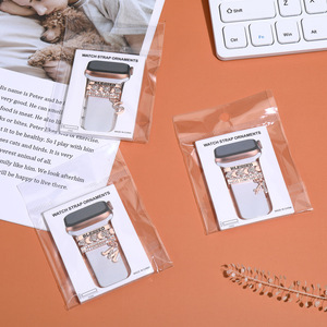 Montres intelligentes de luxe avec <span class=keywords><strong>pendentif</strong></span> en forme de lettre, bracelet personnalisé en alliage souple, décoration de bague, étanches, légères, avec boucle - Product Image 3