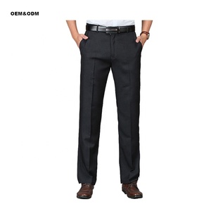 Oversize <span class=keywords><strong>a</strong></span> <span class=keywords><strong>righe</strong></span> laterali plissettate abito da uomo bianco nero cotone formale tuta regolabile <span class=keywords><strong>pantaloni</strong></span> Chino larghi - Product Image 3