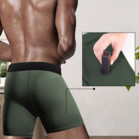 2025 Trendy Hommes Trunks-Extensible Doux Respirant Sous-Vêtements pour Jeunes Adultes Casual & Iphones 15 Pro Max Mens Boxers Briefs