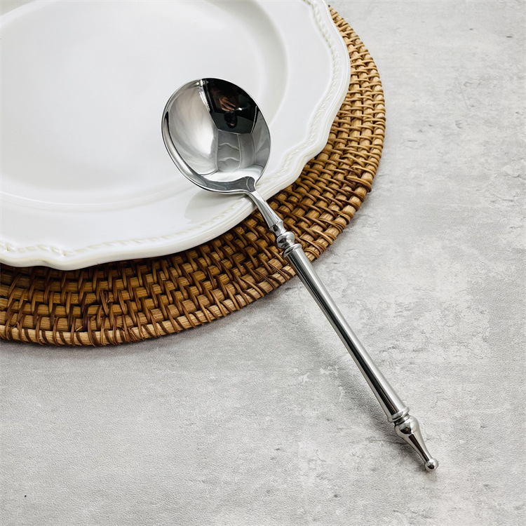 silver True color legendary main meal round spoon