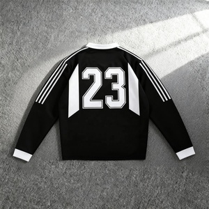 เสื้อโปโลผู้ชายสไตล์อเมริกันใหม่ปี 2026 แฟชั่นทันสมัย ลายทางแบบปะติดปะต่อ แขนยาว ผ้าถักลำลอง - Product Image 2