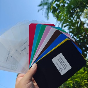 ปกพลาสติกใสสีพื้นสำหรับเข้าเล่มเอกสารขนาด A4 แผ่นแข็ง สำหรับงานปรับแต่งและส่งออกข้ามประเทศ - Product Image 1
