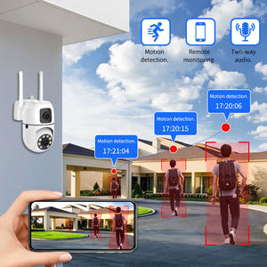 Cámara <span class=keywords><strong>de</strong></span> Vigilancia Inalámbrica Interior 1080P, Doble Lente, WiFi 2.4G, Cámara IP HD <span class=keywords><strong>de</strong></span> Seguridad para el Hogar con Audio Bidireccional y Visión Nocturna - Product Image 6