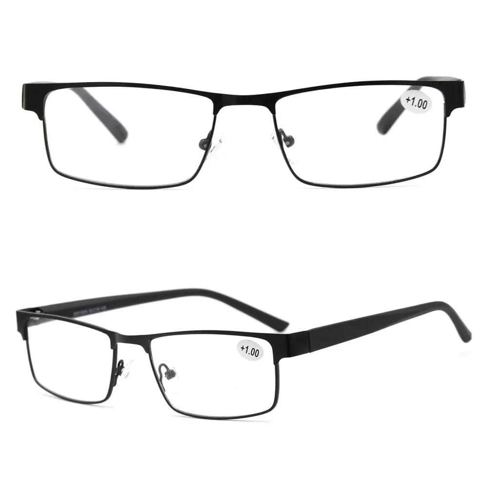 PP2600 İtalya tasarım optik ce erkekler bilgisayar okuma gözlüğü metal çerçeve