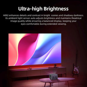 Projecteur numérique portable Full HD à courte focale avec Wi-Fi pour jeux vidéo, télévision intelligente, réunion, télécommande, tablette, CRT A002 - Product Image 3