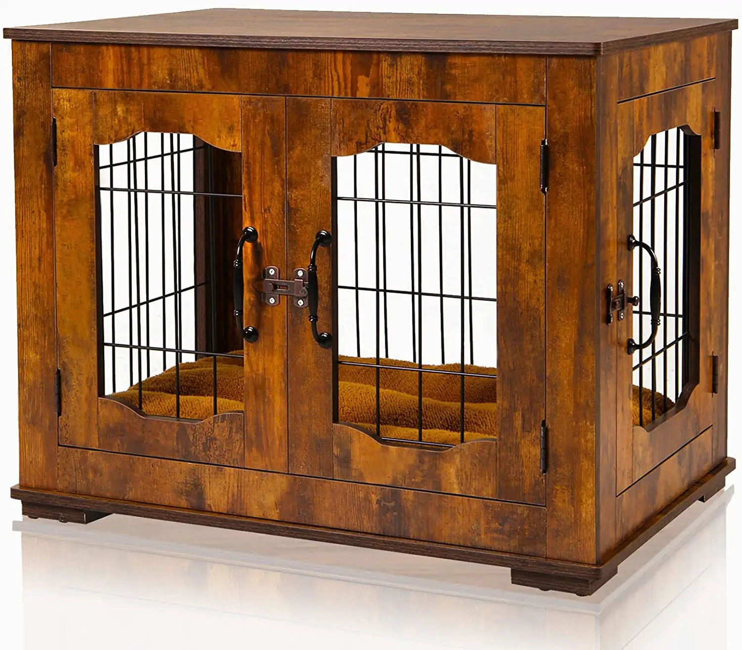 Wooden kennel with two end table kennel for small/medium sized dogs
