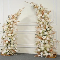 Arc de mariage en corne de fer 2 pièces ensemble accessoires floraux de mariage pour la décoration de scène de mariage