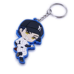 Personal isierte weiche PVC-Schlüssel anhänger Benutzer definierte Sneaker Anime PVC-Gummi-Schlüsselbund-Schlüssel anhänger Kunden spezifische PVC-Schlüssel anhänger 3D-Cartoon-Schlüsselring - Product Image 1