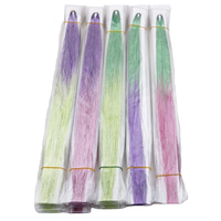Nouvelles extensions de cheveux synthétiques scintillantes effet ombré, fibre haute température, pour la décoration