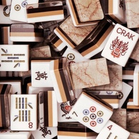 Elegante Tapete de Mahjong Americano Plegable con Estampado de Crisantemos, de Goma Antideslizante, Cubierta Impermeable para Mesa de Juego, Guía de Reglas de Juego