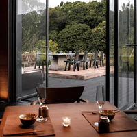 Ensemble table et chaises de restaurant de luxe moderne Songdesign, sur mesure, pour hôtel, café, centre commercial, bar en bois massif, garantie 5 ans